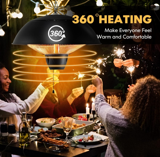 Recessed infrared ceiling heater