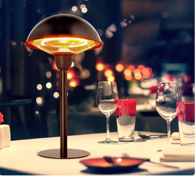 Waterproof infrared table heater